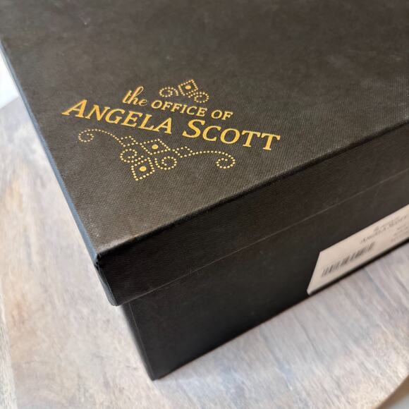 The Office of Angela Scott Miz Stewart Black Leather Oxford Shoes EU 38.5 US 8.5 - Picture 15 of 16